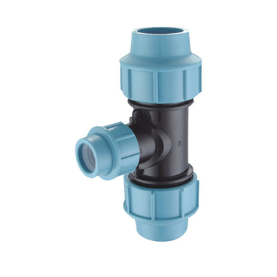 Water Pipe Fittings HDPE Fittings DN 110 PP Compression Fitting for Blue Water Supply