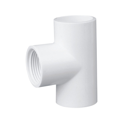 White Color PVC Pipe Fittings for Bathroom and Moulding Customization