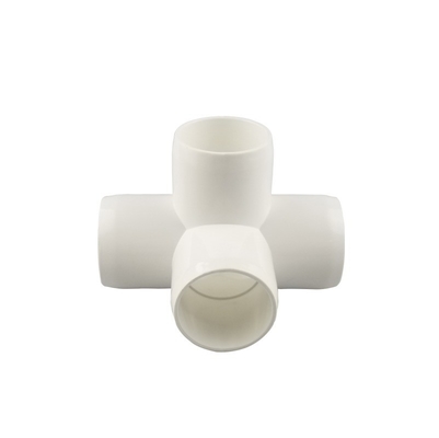 White Color PVC Pipe Fittings for Bathroom and Moulding Customization