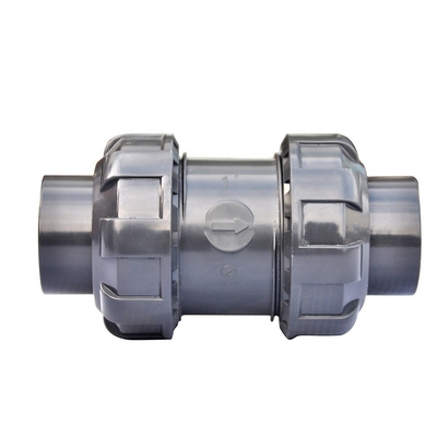 STANDARD Thickness 2 Inch Plastic Double True Union PVC Ball Valves with ABS Handle