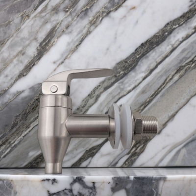 Stainless Steel Valve Core Modern Drink Dispenser Spigot for Single Hole Deck Mounted
