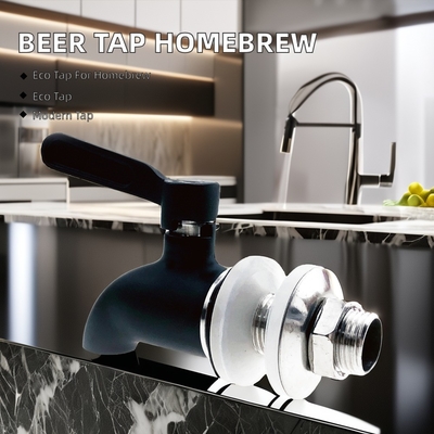 Polish Finish Modern Stainless Steel Single-Handle Faucet for Homebrew and Outdoor Bar