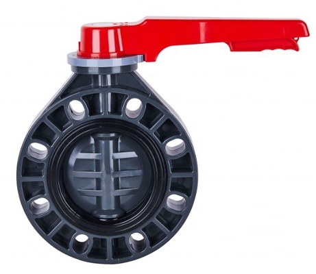 ABS Handle UPVC Wafer Type Butterfly Valve for OEM and Industrial Applications