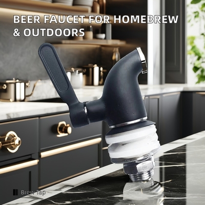 Polish Finish Modern Stainless Steel Single-Handle Faucet for Homebrew and Outdoor Bar