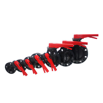 ABS Handle UPVC Wafer Type Butterfly Valve for OEM and Industrial Applications