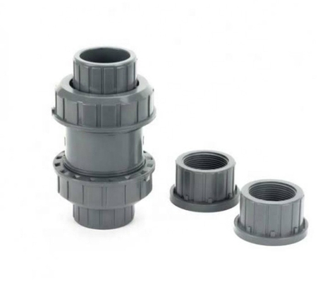110mm PP Ball Foot Valves for Pumping White Grey Plastic Manufacture