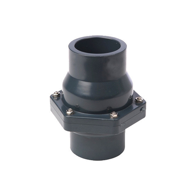 110mm PP Ball Foot Valves for Pumping White Grey Plastic Manufacture