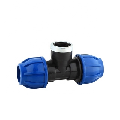 Blue PP Compression Fitting for Water Supply and Agriculture Irrigation STANDARD Length