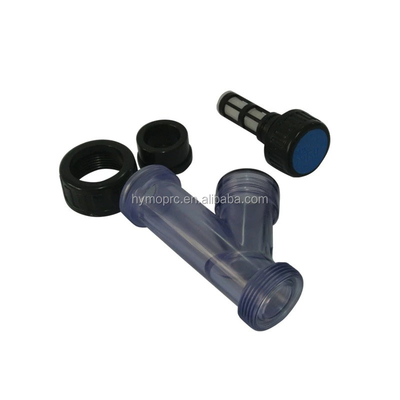 Industry 1 Inch Transparent PVC Y-Strainer with Socket/Thread Connection and Handle