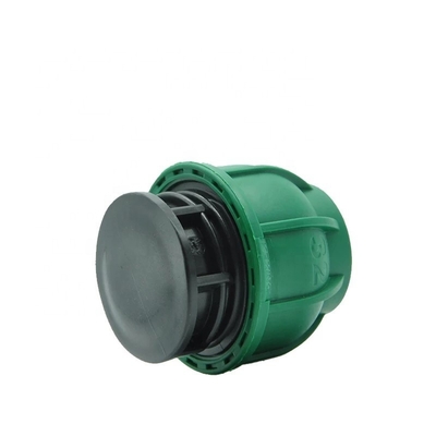Plastic Drip Irrigation PP Tee Compression Fitting with Forged Technique and Round Head