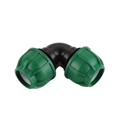 Plastic Drip Irrigation PP Tee Compression Fitting with Forged Technique and Round Head
