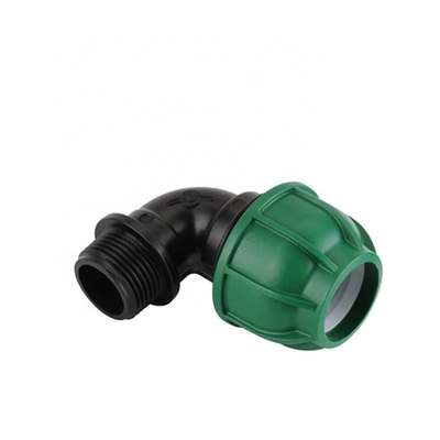 Plastic Drip Irrigation PP Tee Compression Fitting with Forged Technique and Round Head