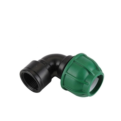 Plastic Drip Irrigation PP Tee Compression Fitting with Forged Technique and Round Head