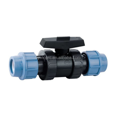 32mm Blue Color PP Compression Fittings and Valves for Irrigation White Grey Color