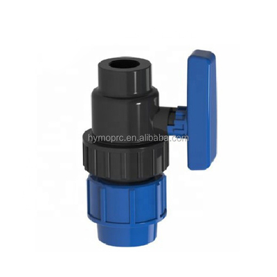 32mm Blue Color PP Compression Fittings and Valves for Irrigation White Grey Color