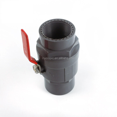 11/2 Size PP Ball Valve for Bathroom Water Application OEM and ODM Supported Material
