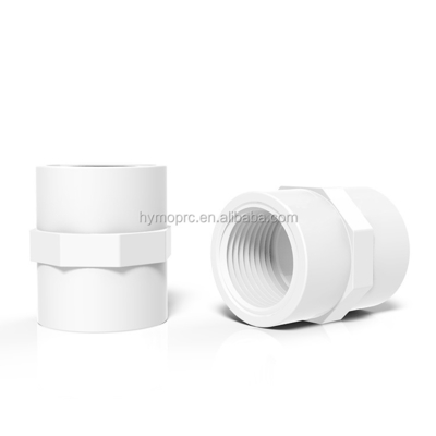 Sanitary Plumbing Material PVC Water Connector Schedule 40 PVC Pipe Fittings 3/4 Inch