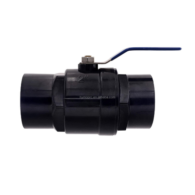Customize 1.5 Inch Black Color Plastic PVC Ball Valve with OEM Service and Material