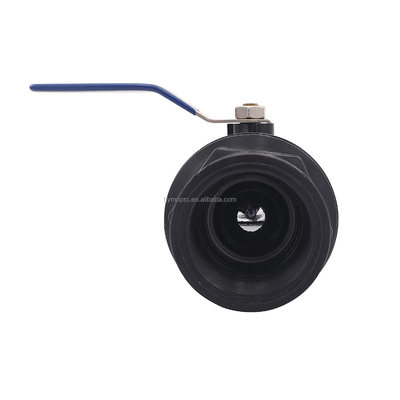 Customize 1.5 Inch Black Color Plastic PVC Ball Valve with OEM Service and Material