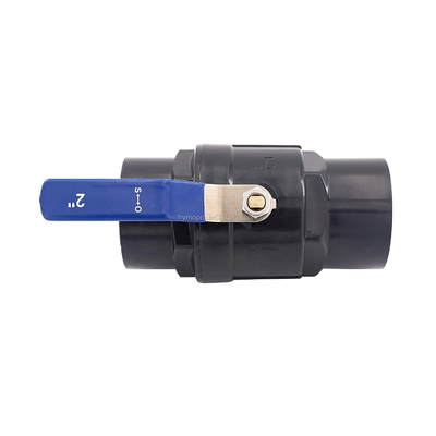 Customize 1.5 Inch Black Color Plastic PVC Ball Valve with OEM Service and Material