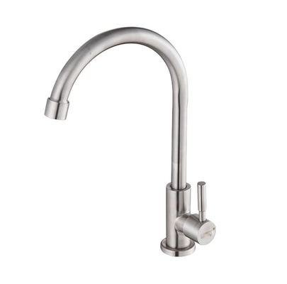 CLASSIC Style Kitchen Faucet Deck Mounted with 360 Degree Rotation and Stainless Steel