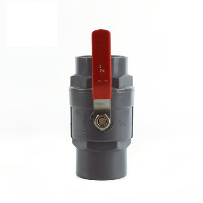 ISO/ASTM Standard ABS Handle PVC Two-Piece Ball Valve for and Convenient in Shanghai