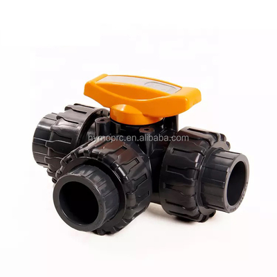 DN50 PVC 3-Way Ball Valve Manufactured by Leading Suppliers for Ball Valves Category