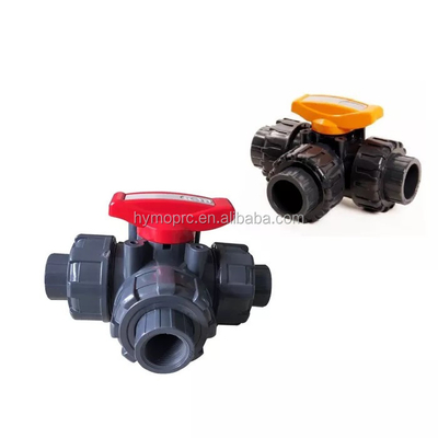 DN50 PVC 3-Way Ball Valve Manufactured by Leading Suppliers for Ball Valves Category