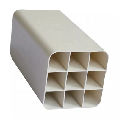 Square Head Glue Connection PVC Grid Pipe 150*100mm with Custom Rectangular Shape