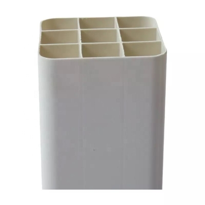 Square Head Glue Connection PVC Grid Pipe 150*100mm with Custom Rectangular Shape