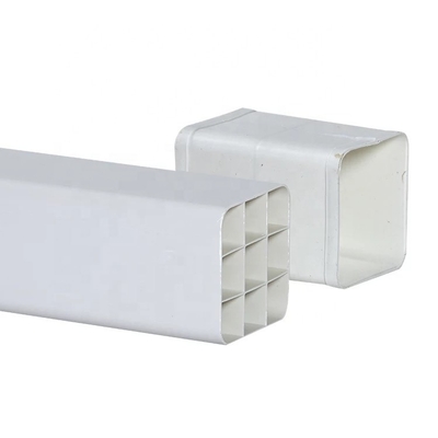 Square Head Glue Connection PVC Grid Pipe 150*100mm with Custom Rectangular Shape