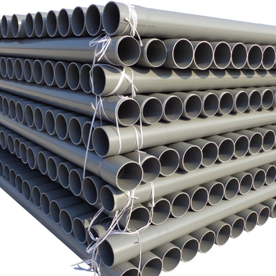Glue Connection 8 Inch PVC Drainage Pipe for Large Diameter Plastic Water and Drain