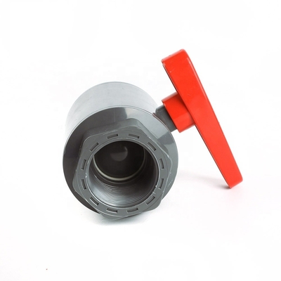 Plumbing Material Manufacture 3 Inch PVC Ball Valve with Threaded Design and Standard Length