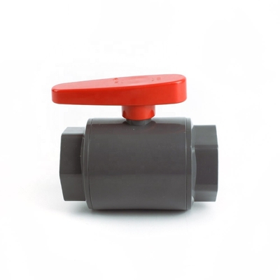 Plumbing Material Manufacture 3 Inch PVC Ball Valve with Threaded Design and Standard Length