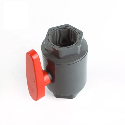 OEM Manufactured PVC Two-Piece Ball Valve STANDARD Thickness Round Handle Free Samples