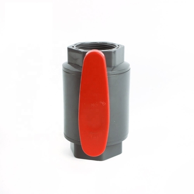 2-Inch Size UPVC Ball Valve with ABS Handle White Grey Socket/ Thread Connection