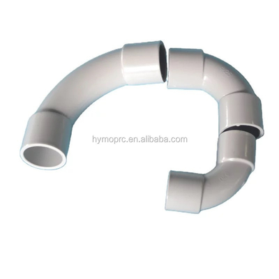 20mm 25mm Electric PVC Conduit L Bend Fittings in White Color with Standard Thickness