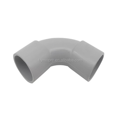 20mm 25mm Electric PVC Conduit L Bend Fittings in White Color with Standard Thickness