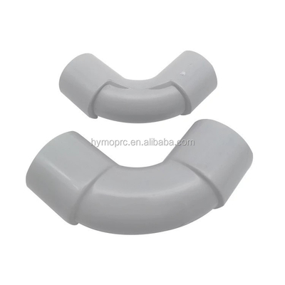 20mm 25mm Electric PVC Conduit L Bend Fittings in White Color with Standard Thickness