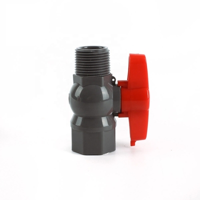 Manufactured Compact Round Ball Valve with PP Ball and ABS Handle
