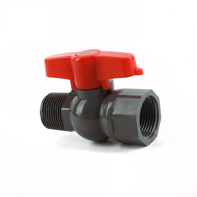 Manufactured Compact Round Ball Valve with PP Ball and ABS Handle