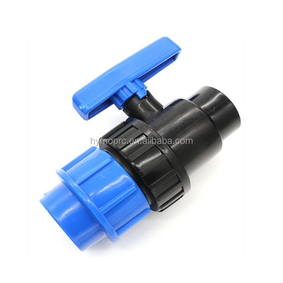32mm Blue Color PP Compression Fittings and Valves for Irrigation White Grey Color