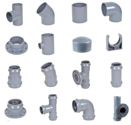Durable PVC Fittings for Standard Length Water Pipe Connections in Irrigation