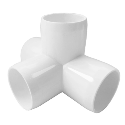 ASTM PVC 4 Way Elbow Connector Pipe Fitting for SCH40 PVC Pipes 1/2&quot;-12&quot; Thickness