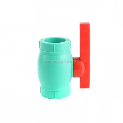 40mm PPR Ball Valve in White/Green with Socket/Thread Connection Manufactured