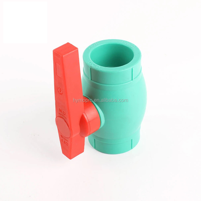 40mm PPR Ball Valve in White/Green with Socket/Thread Connection Manufactured