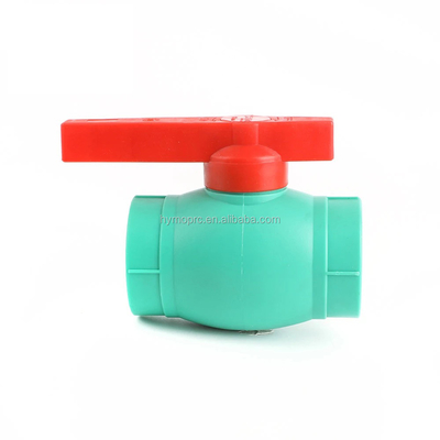 40mm PPR Ball Valve in White/Green with Socket/Thread Connection Manufactured