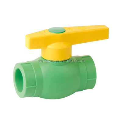 40mm PPR Ball Valve in White/Green with Socket/Thread Connection Manufactured