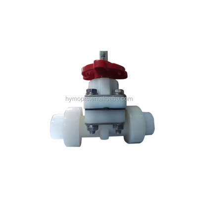 10 Years of Manufacturing Experience PVDF Socket Double Union Pneumatic Diaphragm Valve