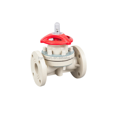 10 Years of Manufacturing Experience PVDF Socket Double Union Pneumatic Diaphragm Valve